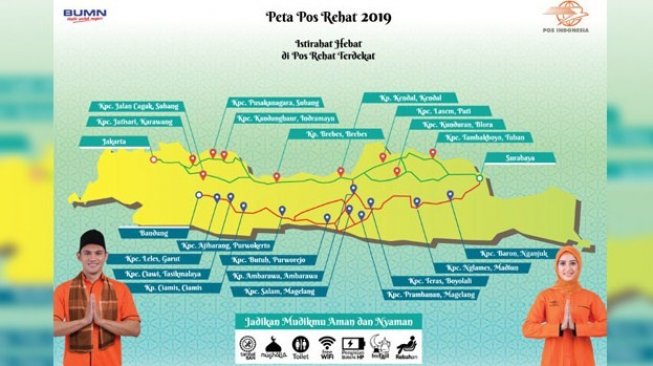 Jelang Lebaran, PT Pos Indonesia Dirikan Pos Rehat