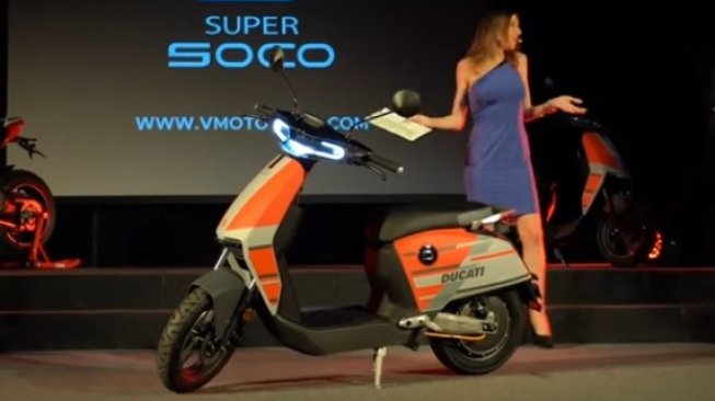 Launching Ducati Super Soco [YouTube: www.vmoto.com].