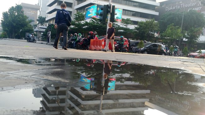 Begini Suasana Jalan Mh Thamrin Usai Dibuka Kembali