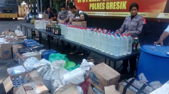 Gelar Operasi Pekat Selama 12 Hari,Polres Gresik Ungkap 1.033 Kasus