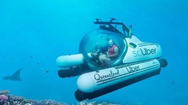 Menyisir Great Barrier Reef Bersama Taksi Bawah Laut, scUber, Ini Tarifnya