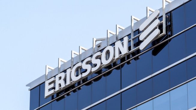 Ilustrasi logo Ericsson. [Shutterstock]