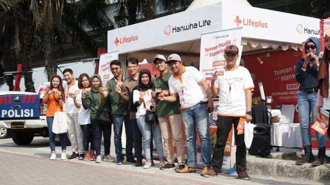 Hanwha Life Insurance Indonesia berikan 10.000 asuransi gratis pada pemudik. (Dok. Hanwha life)