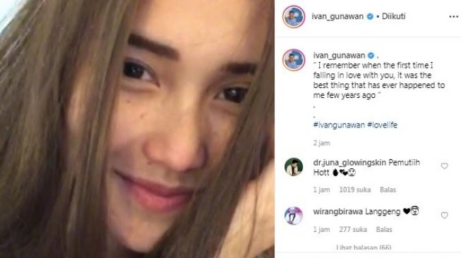 Postingan romantis Ivan Gunawan untuk Ayu Ting Ting. [Instagram]