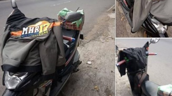 Miris, Pemotor Ini Ditinggal Temannya Saat Motornya Mogok