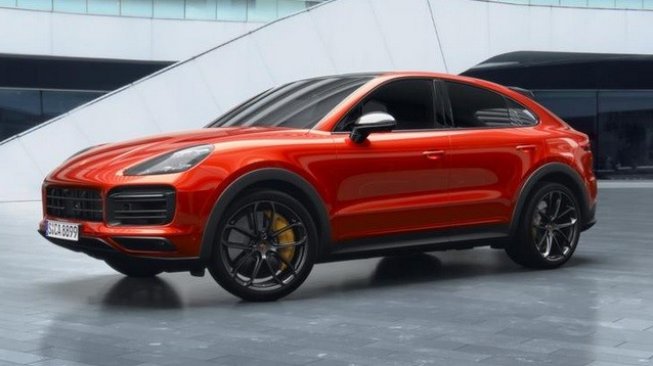 Tampak depan Porsche Cayenne S coupe [Porsche].