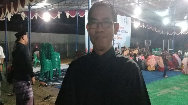 Pastor Bonifasius Abas alias Romo Boni di sela-sela acara Sarasehan dan Buka Bersama Memaknai Kesalehan Sosial, 27 Mei 2019, di Cilacap. [Suara.com / Teguh Lumbiria]