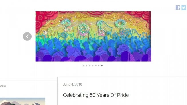 Rayakan Mudik, Google Doodle Juga Kenang 50 Tahun Parade LGBT