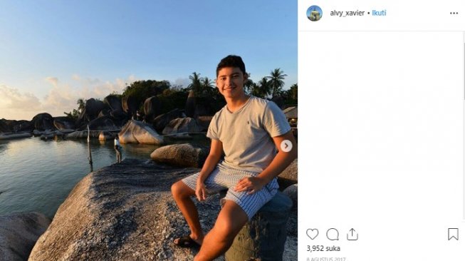 Potret liburan Alvy Xavier. (Instagram/@alvy_xavier)