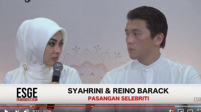 Reino tegur Syahrini [YouTube/Esge Entertainment]