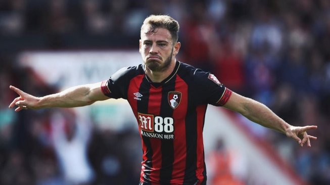 Sayap kiri Bournemouth, Ryan Fraser melakukan selebrasi usai mencetak gol (Instagram/@ryanfraser94)