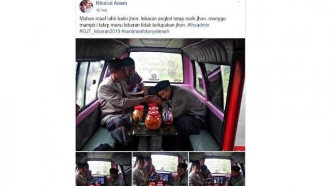 Greget Abis, Pria Ini Terima Tamu Lebaran di Angkot