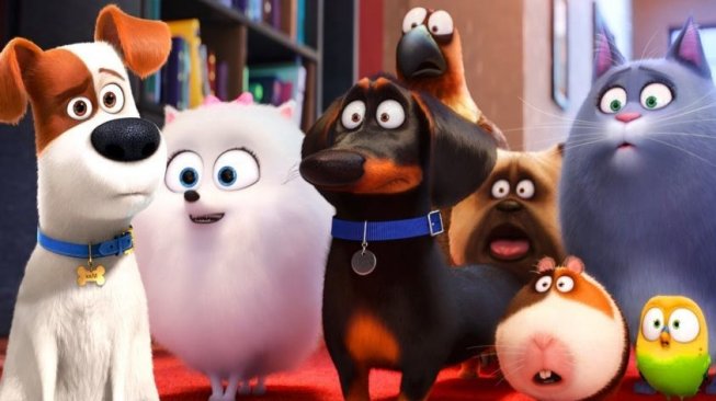 Sejumlah tokoh anjing di film  The Secret Life of Pets 2 [Illumination Entertainment]