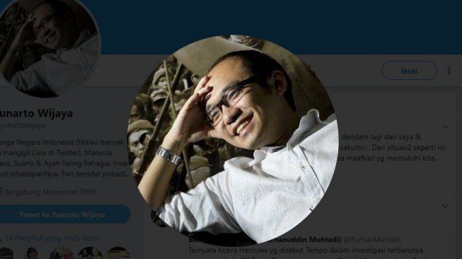 Direktur Eksekutif Charta Politika yunarto Wijaya (Twitter)