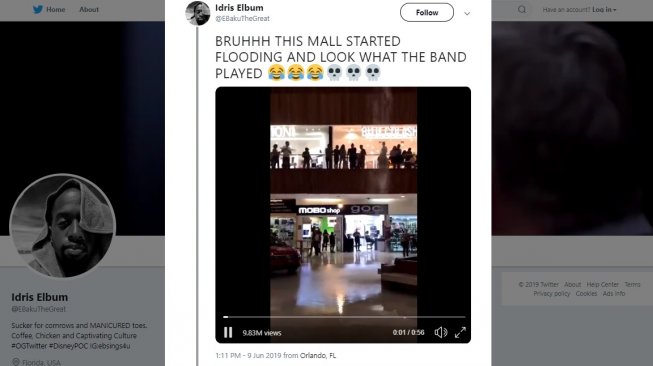 Dramatis, Sambil Diiringi Soundtrack Titanic Mall Mewah Ini Mendadak Banjir