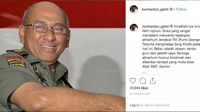 Mantan KSAD George Toisutta Meninggal Dunia