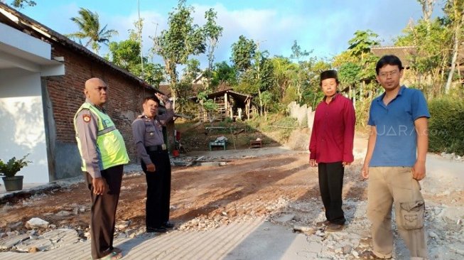 Lokasi lahan bekas rumah yang  telah dibongkar. (Dok.Polisi)