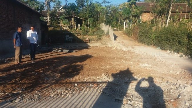 Lokasi lahan bekas rumah yang  telah dibongkar. (Dok.Polisi)