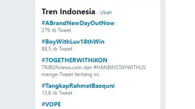 #TangkapRahmatBaequni jadi trending topic di Twitter (Twitter)