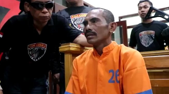 Hori, tersangka kasus pembunuhan sekaligus penggadai istri. (Suara.com/Achmad Ali)