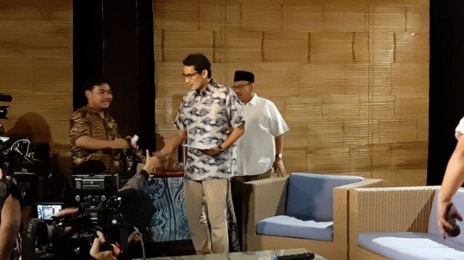 LIVE: Sandiaga Uno Tanggapi soal Sidang Sengketa Pilpres 2019