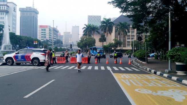 Suasana di Jalan Merdeka Barat, Jakarta, Jumat (14/6). [Suara.com/Oke Atmaja]