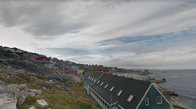 Rumah warna-warni di Upernavik, Greenland (Google Maps/Upernavik)