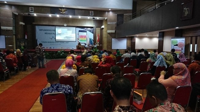 KPK mengadakan workshop mengenai platform JAGA. (Suara.com/Ari Purnomo)