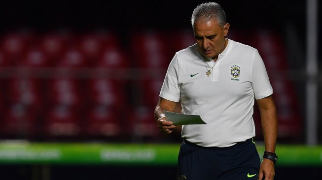 Pelatih Timnas Brasil, Tite. [PEDRO UGARTE / AFP]