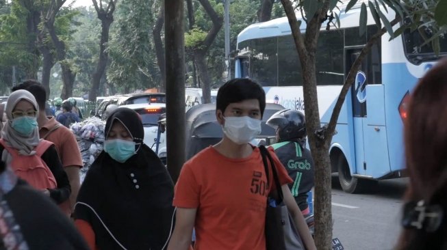 Polusi udara di Ibukota Jakarta (Suara.com/ Peter Rotti)