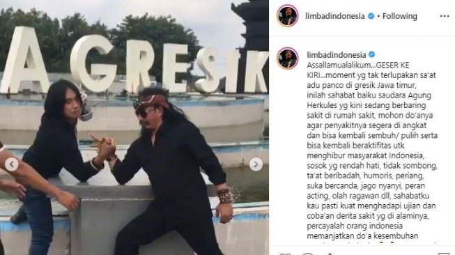 Doa Limbad untuk Agung Hercules. [instagram/limbadindonesia]