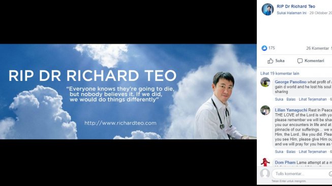 Dr. Richard Teo. (Facebook.com/RIP Dr Richard Teo)