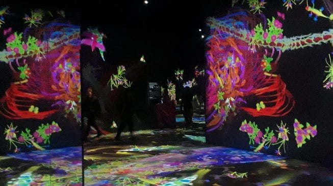 Pameran seni interaktif TeamLAB Future Park hadir di Gandaria City, Jakarta Selatan, mulai 20 Juni hingga 20 Desember 2019. (Suara.com/Dinda Rachmawati)