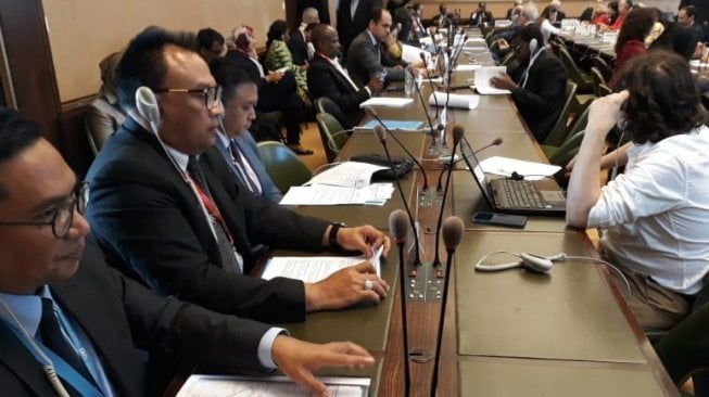 Konferensi Perburuhan Internasional/International Labour Conference (ILC), Jenewa, Swiss, Senin (17/6/2019). (Dok : Kemnaker)