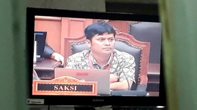 Hairul Anas Suaidi, saksi Prabowo Subianto - Sandiaga Uno dalam sidang gugatan Pilpres 2019. (Antara)