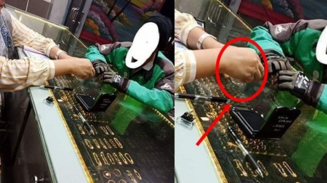 Driver Ojol Ini Datang Ke Toko Emas Untuk Membelikan Kado Terbaik
