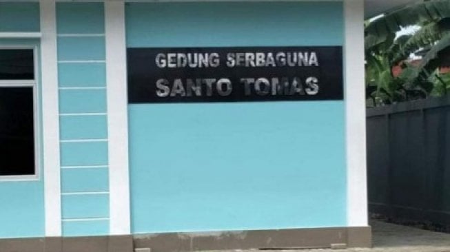 Gedung Serba Guna Santo Tomas, Kalbar yang disebut sebagai Gereja (Twitter)