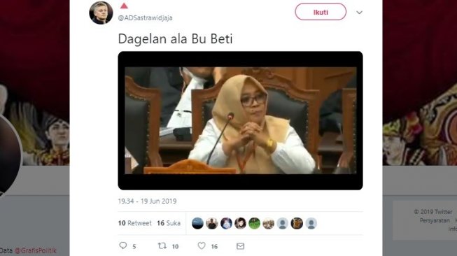 Kompilasi Kocak Bu Beti dalam Sidang Gugatan Pilpres di MK