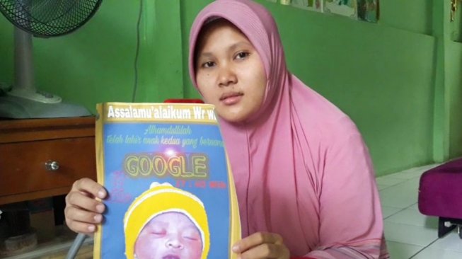 Viral! Bayi Google Lahir di Bekasi