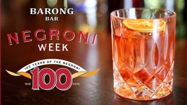 Barong Bar Fairmont Unjuk Gigi di Negroni Week 2019