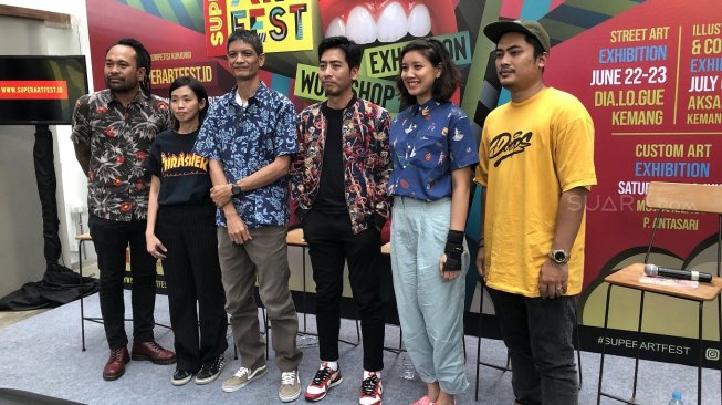 Konfrensi pers ajang Super Artfest 2019. [Revi C Rantung/Suara.com]