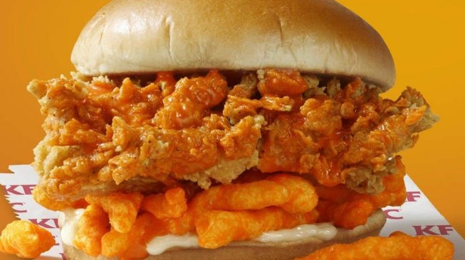 KFC Amerika Rilis Menu Baru, Cheetos Fried Chicken Sandwich
