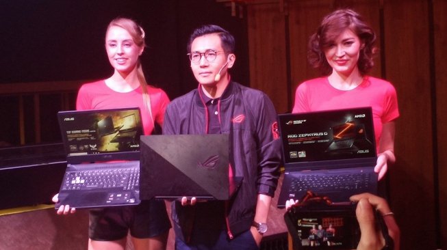 Asus TUF Gaming FX505 terbaru menggunakan prosesor AMD Ryzen Mobile Seri 3000. (Suara.com/Tivan Rahmat)