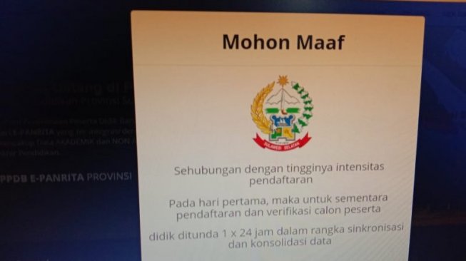 Jumlah Pendaftar Membludak di Hari Pertama, Server PPDB Sulsel Ngadat