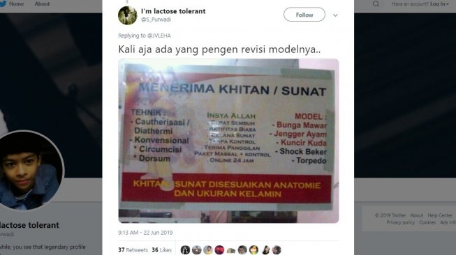 Bukan Hanya Skripsi Spanduk Ini Bukti Sunat  Juga Bisa 