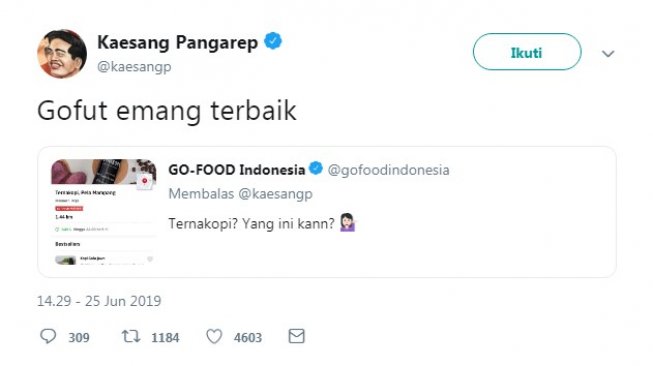 Perseteruan sengit Grab dan Gojek memperebutkan Kaesang Pangarep (Twitter)