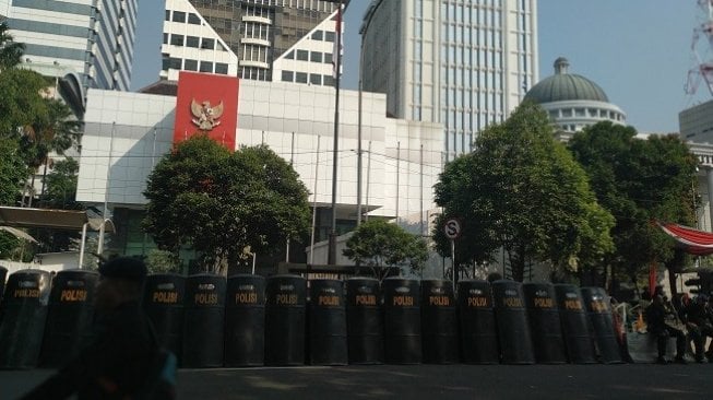 Ratusan Anggota Polisi Kawal Sidang Perdana Sengketa Pemilu di MK Besok