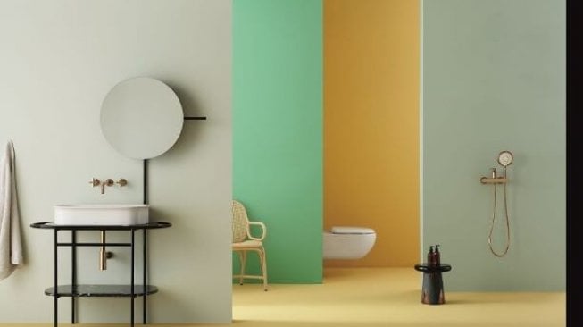 Percantik toilet dengan karya seniman kelas dunia. (Suara.com/Dinda Rachmawati)