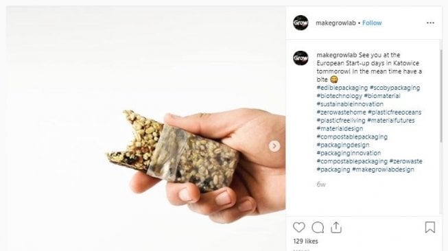 Alternatif pengganti plastik dari sayuran (instagram.com/makegrowlab)