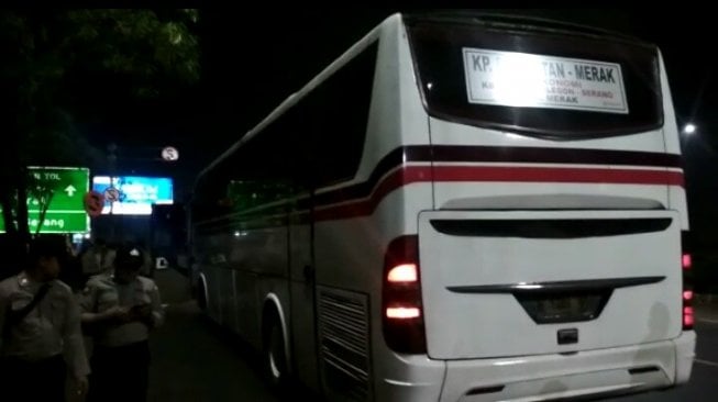 Polres Serang Lakukan Penyekatan di Gerbang Tol Sertim Selama Sidang MK